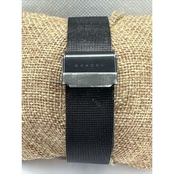 Skagen 233XLTMB Men\'s Black Titanium Mesh Analog Dial Quartz Wrist Watch AEA170 main image 9